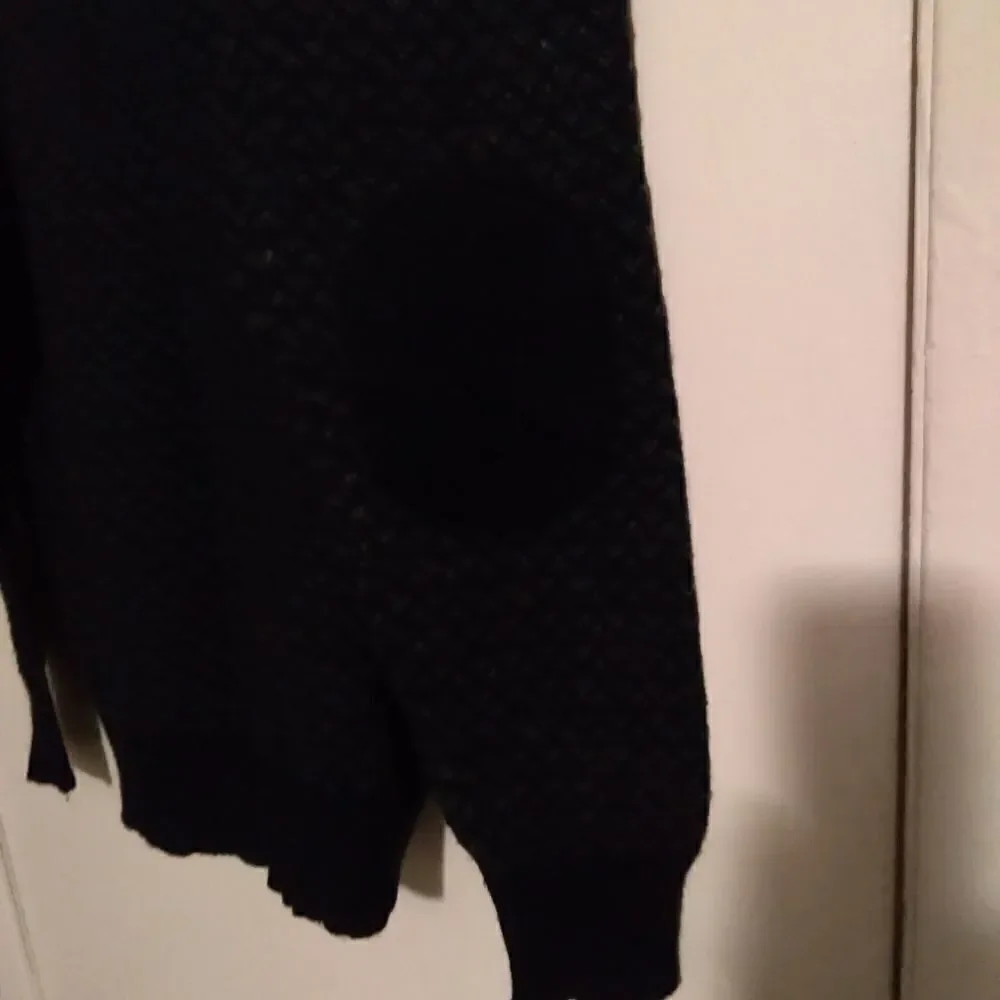 Frederik Anderson Copenhaguen Gray Elbow Patched Pullover Sweater Size Large